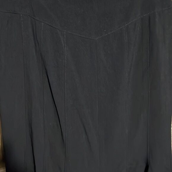 Kenar skirt solid black full midi Sz 8 - Picture 4 of 4